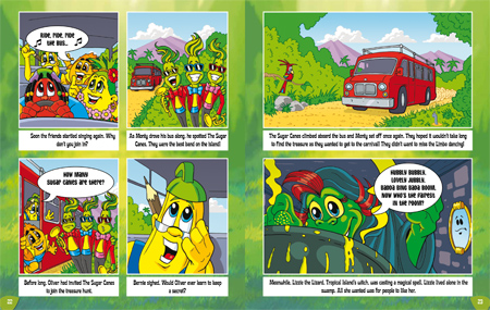 Tropical island carnival book sample page 2